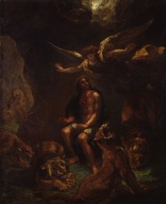 Daniel in the Lion's Den by Eugène Delacroix