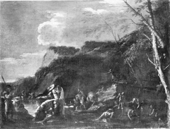 Das Kriegsvolk des Gideon by Salvator Rosa