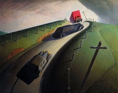 Death on the Ridge Road by Grant Wood