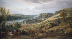 Der Aufmarsch vor Dinant, 1675 (und Werkstatt) by Adam Frans van der Meulen