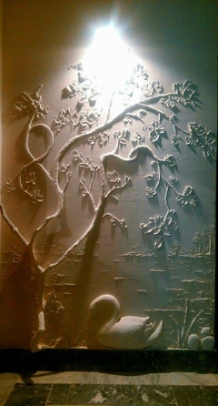 Dry wall Relief by Irum Kazmi by Irum Kazmi