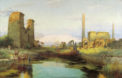 Early Morning on the Holy Pond in Karnak by Carl Wuttke