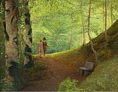 Eighteenth-century Couple in the Woods by José Nin y Tudó