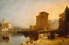 Entrance to Pisa from Leghorn by Augustus Wall Callcott