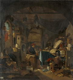 Faust in his study by Thomas Wijck