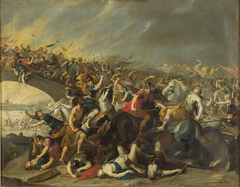 Fight with Amazons by Hans Jordaens