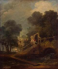 Flight of Galatea by Hubert Robert