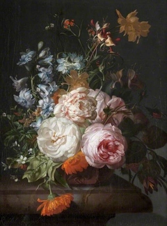 Flowers in a Terracotta Vase by Rachel Ruysch