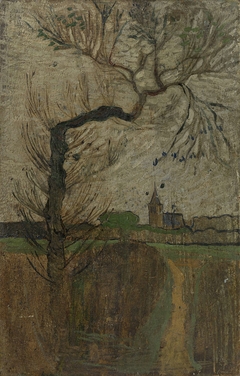 Foothpad with Willow and a Village on the Horizon by Richard Roland Holst