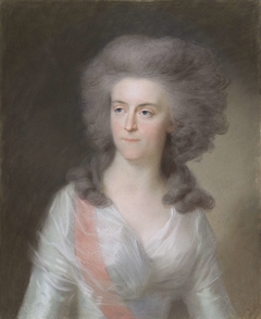 Frederika Sophia Wilhelmina (Wilhelmina; 1751-1820), prinses van Pruisen. Echtgenote van prins Willem V by Johann Friedrich August Tischbein