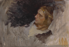 Head of Hamlet, study by Edwin Austin Abbey