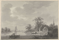 Het dorp Capelle aan de IJssel by Nicolaas Wicart