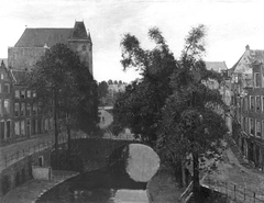 Het huis Oudaen aan de Oudegracht te Utrecht by Cornelis Gerardus 't Hooft