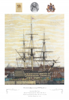 Hms Victory in No 2 dry dock Portsmouth by Matthew Grayson