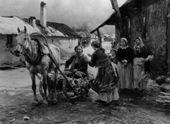 In a Polish Village by Alfred Wierusz-Kowalski