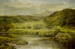 In a Welsh Valley by Benjamin Williams Leader