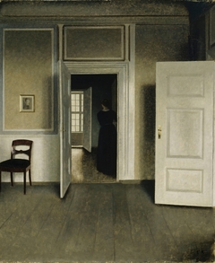 Interior from the Home of the Artist by Vilhelm Hammershøi