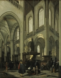 Interior of the Nieuwe Kerk in Amsterdam by Emanuel de Witte