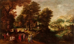 Jesus and Zacchaeus by Gillis van Coninxloo