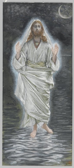 Jesus Walks on the Sea by James Tissot