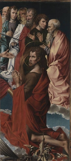 Johannes der Täufer mit sechs Aposteln by Colijn de Coter