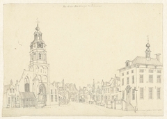 Kerk en stadhuis te Buren by Jan de Beijer