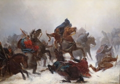 King Sverre's Escape by Peter Nicolai Arbo