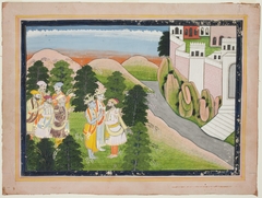 Krishna and Balarama with Various Nobles by Anonymous