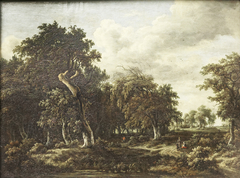 La Forêt de chênes by Meindert Hobbema