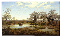 La mare aux Fées in Fontainebleau by Alphonse Asselbergs