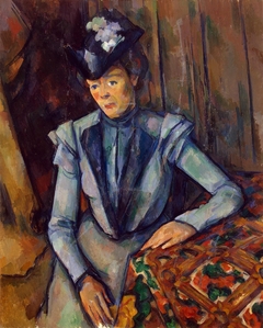 Lady in Blue by Paul Cézanne