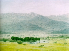 Landscape in the Riesengebirge by Caspar David Friedrich