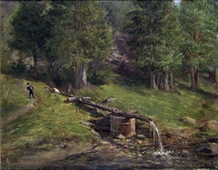 Landscape Study with a Water Pipe by Johan Gørbitz