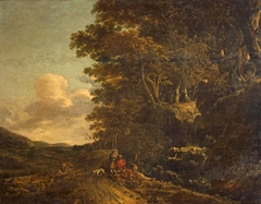 Landscape with a Waterfall by Jan Hackaert