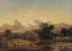 Landscape with Drove of Cows by Carlos de Haes