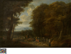 Landschap met schaapherders by Anonymous