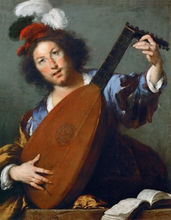 Lautenspieler by Bernardo Strozzi