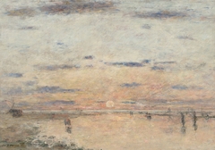 Le Havre: Sunset on the Sea by Eugène Louis Boudin