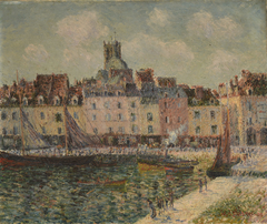 Le Quai Duquesne à Dieppe by Gustave Loiseau