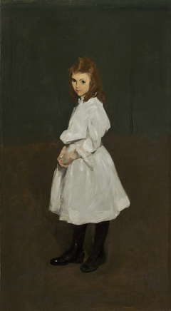 Little Girl in White (Queenie Burnett) by George Bellows