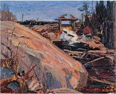 Lumber Dam by Tom Thomson