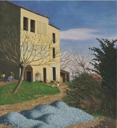 Maison au soleil, cailloux bleus by Félix Vallotton