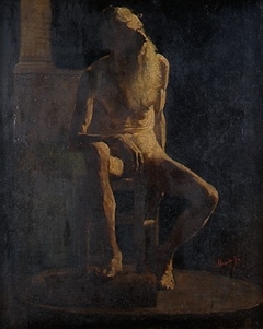 Male Figure (Academy, Nude Study) by José Ferraz de Almeida Júnior