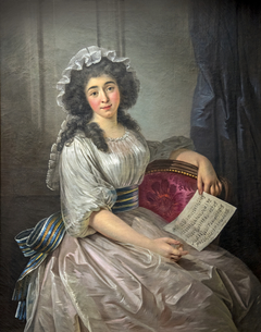 Marie Thérèse Eléonore Guignon dite "Mademoiselle Lescot" épouse de Louis Cécile Marie de Campistron de Maniban by Guillaume-Joseph Roques