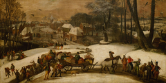 Military expedition in Winter by Gillis Mostaert