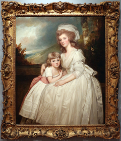 Mrs. Richard Pryce Corbet and Her Daughter Mary by George Romney