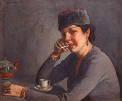 Mujer Fumando - Woman Smoking by Antonio Sánchez Araujo