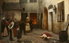 Murder in the House by Jakub Schikaneder