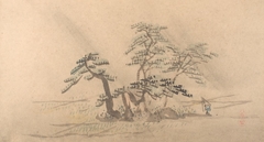 One of Six Views of Atsugi by Watanabe Kazan