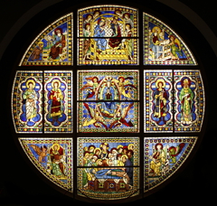 Original rose window by Duccio di Buoninsegna